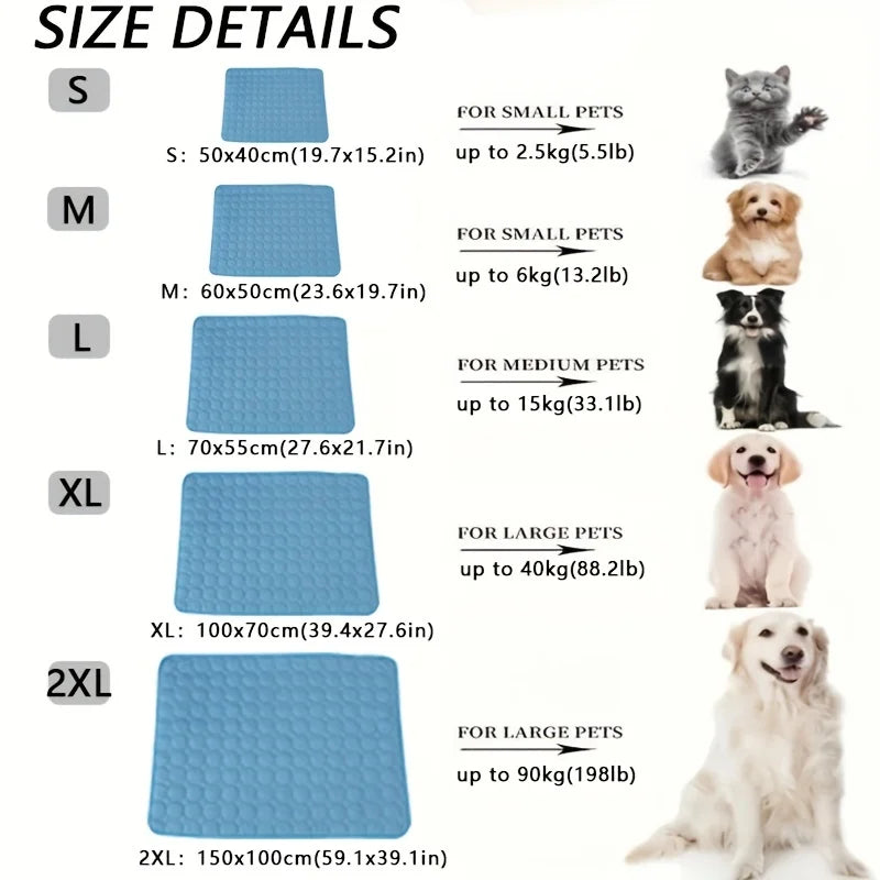 Hond Koelmat Zomer Huisdier Koude Bed Extra Groot Voor Kleine Grote Honden Huisdier Accessoires Kat Duurzaam Dekentje Sofa Kat IJs Pad Dekentje