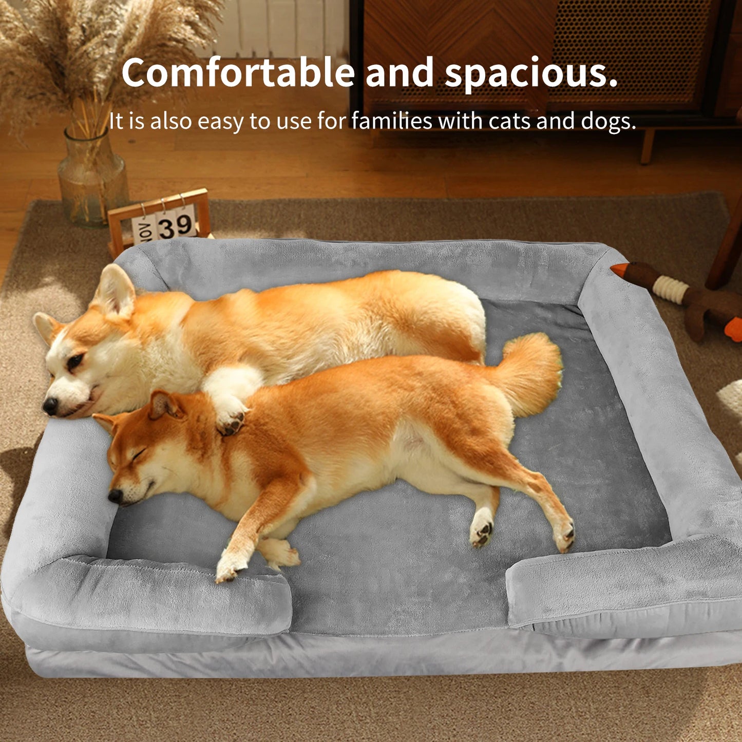 Zachte Ortho Hond Rustbed