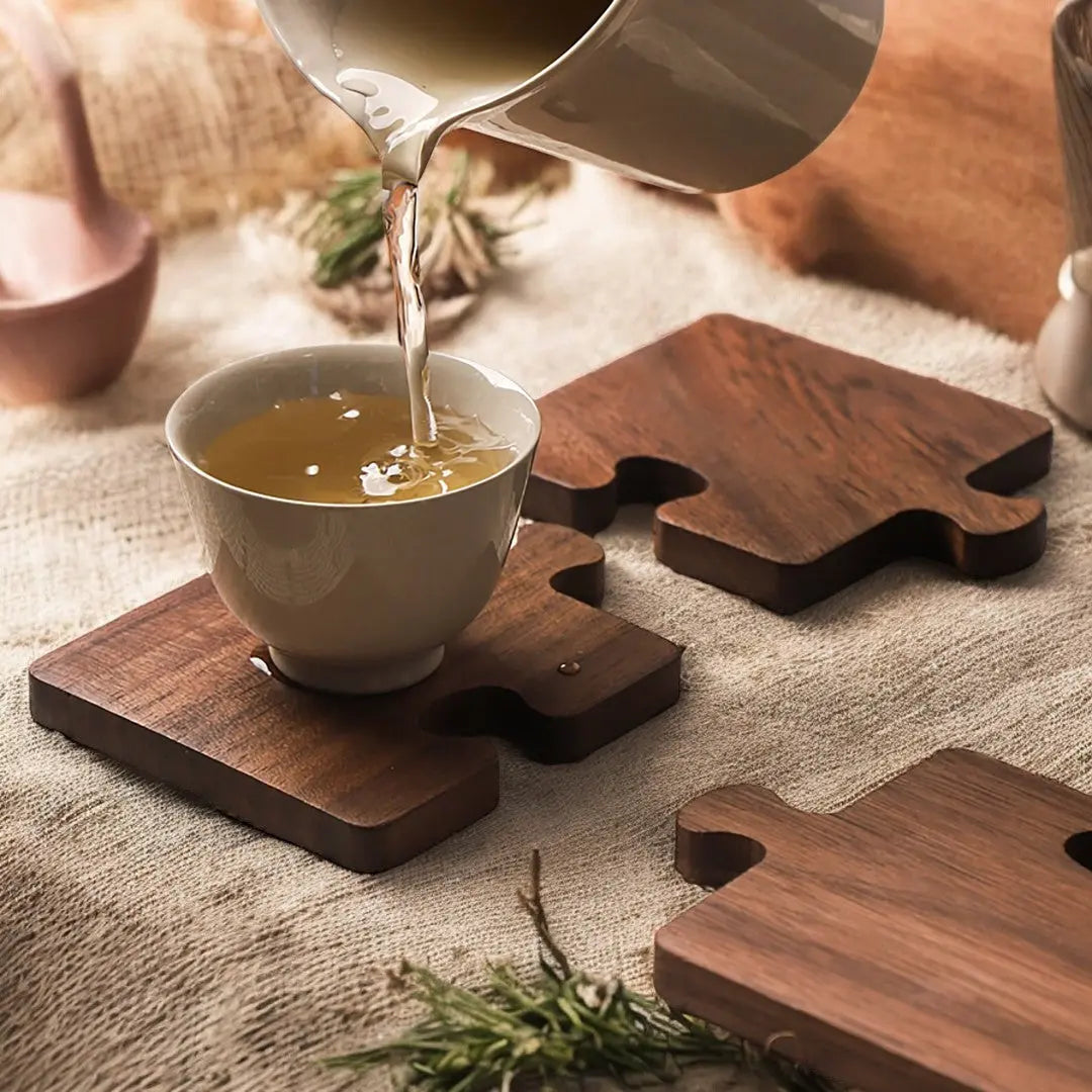 Alderon Walnoot Puzzel Onderzetters