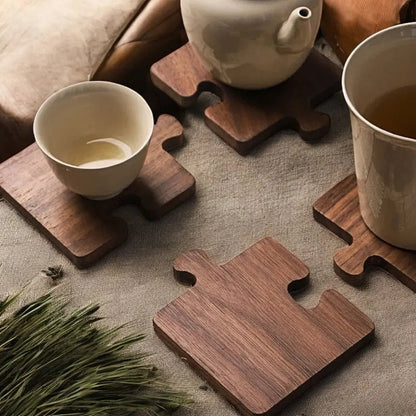 Alderon Walnoot Puzzel Onderzetters
