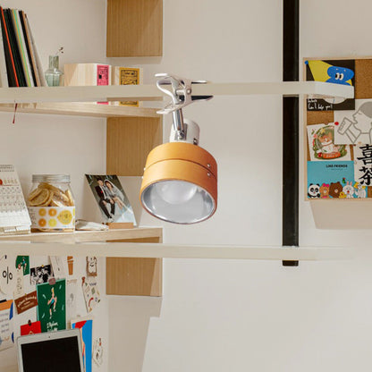 Traditionele Japanse Ronde Clip Houten IJzeren Acryl 1-Licht Tafel Lamp Voor Slaapkamer