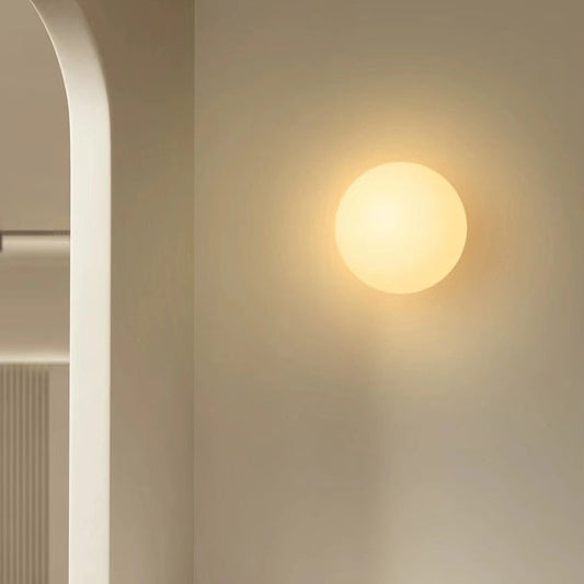 Moderne Minimalistische Orb Glas 1-Lichts Wandlamp Voor Woonkamer