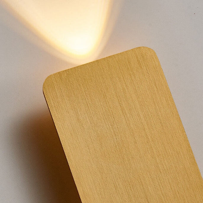 Noordse Minimalistische Aluminium Rechthoekige Platte Paneel 2-Lichts LED Wandlamp
