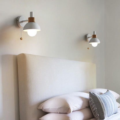 Noordse Macaron Globe 1-Lichts Wandlamp