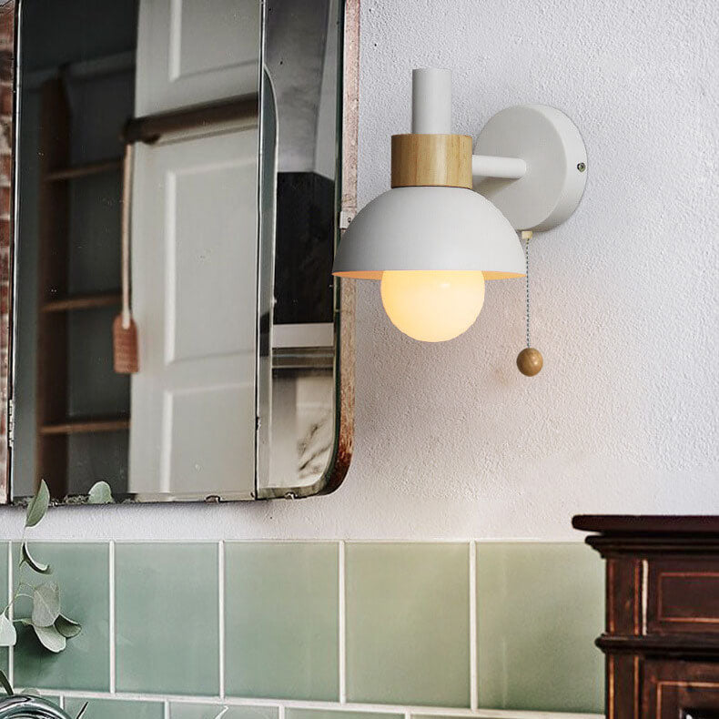 Noordse Macaron Globe 1-Lichts Wandlamp