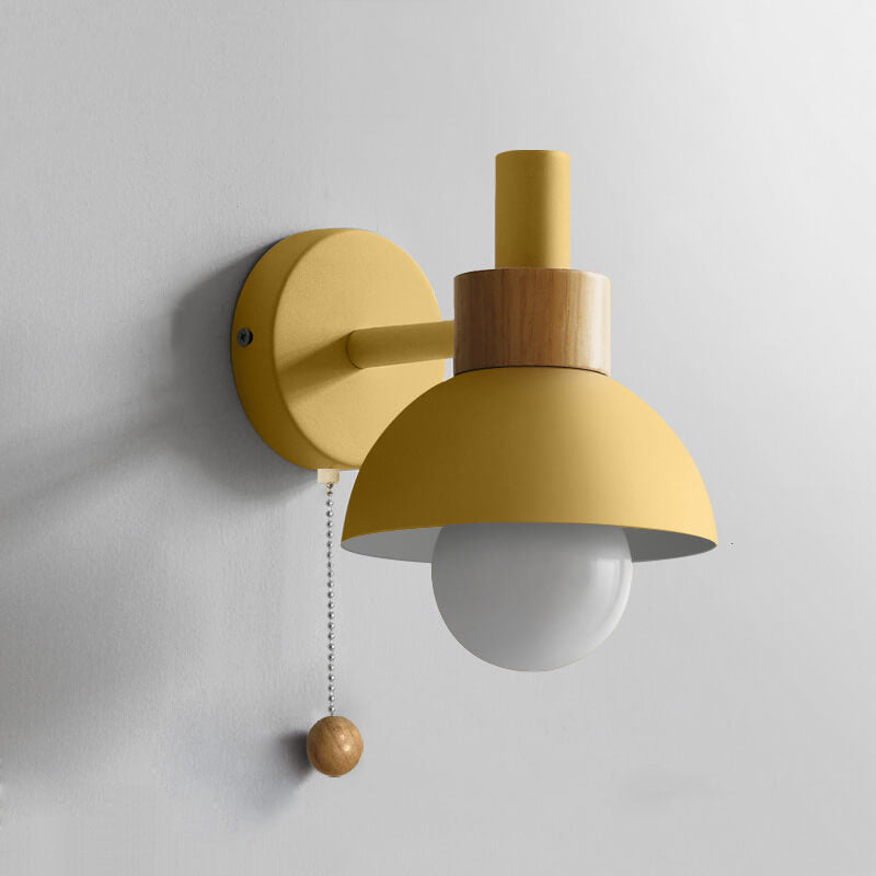 Noordse Macaron Globe 1-Lichts Wandlamp