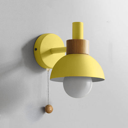 Noordse Macaron Globe 1-Lichts Wandlamp