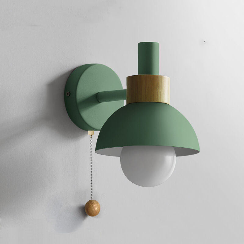 Noordse Macaron Globe 1-Lichts Wandlamp