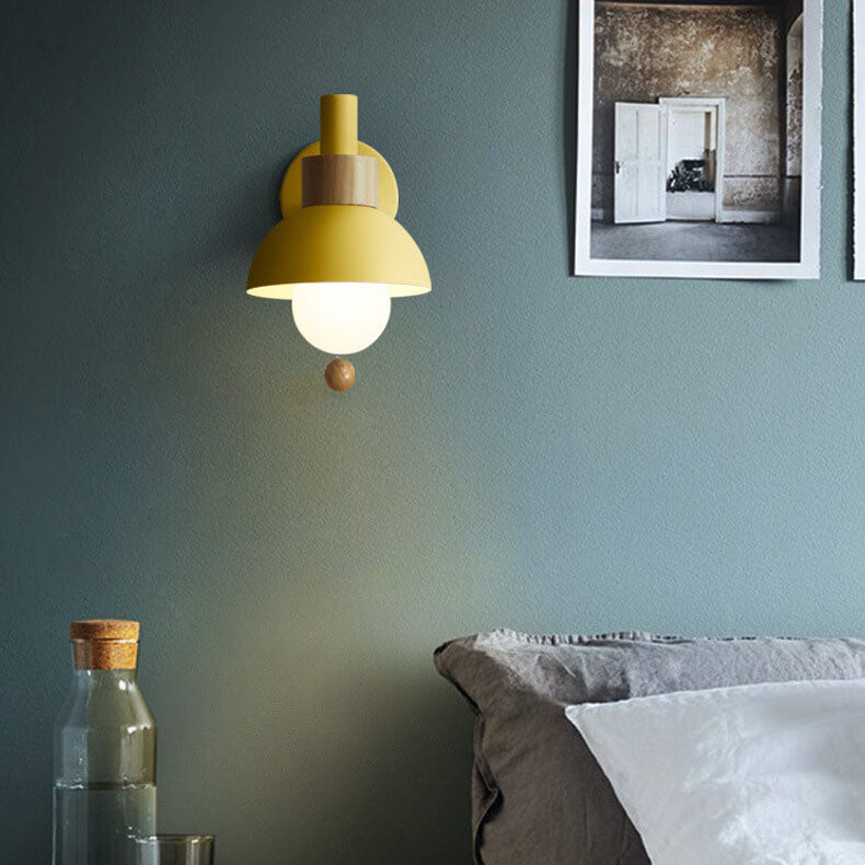Noordse Macaron Globe 1-Lichts Wandlamp
