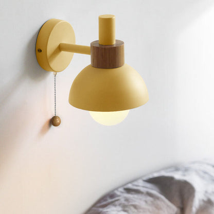 Noordse Macaron Globe 1-Lichts Wandlamp