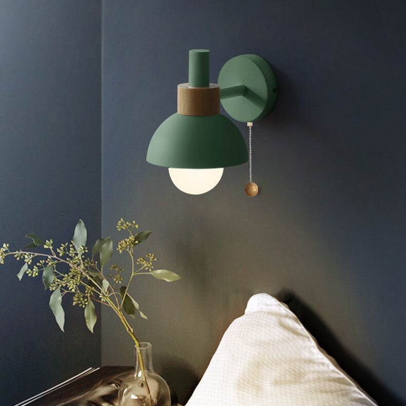 Noordse Macaron Globe 1-Lichts Wandlamp