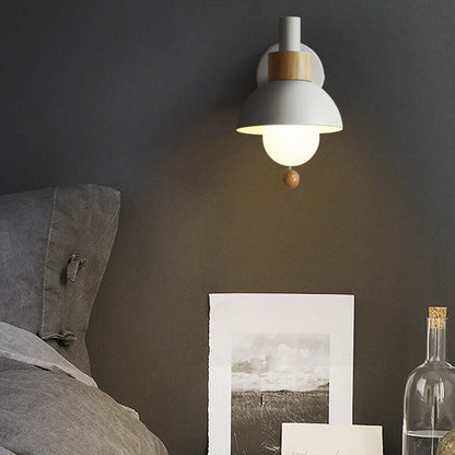 Noordse Macaron Globe 1-Lichts Wandlamp
