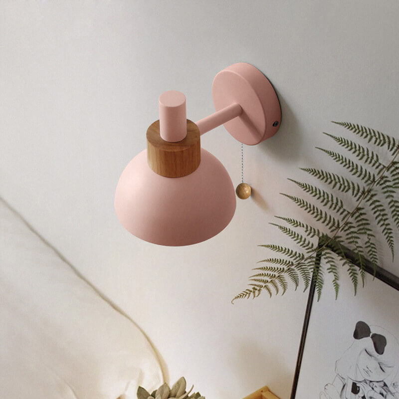 Noordse Macaron Globe 1-Lichts Wandlamp