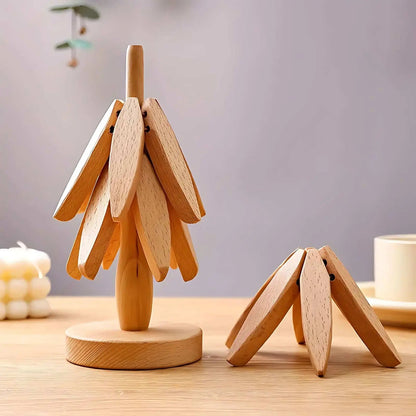 Houten Boom Onderzetter Set