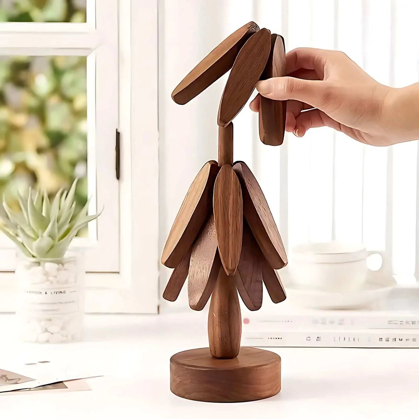 Houten Boom Onderzetter Set