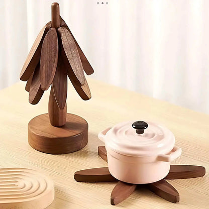 Houten Boom Onderzetter Set