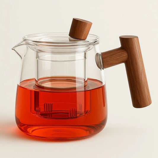 Carly Borosilicaat Glazen Theepot