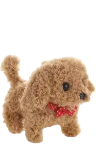 Interactieve Robot Puppy | Loopt, Blaft, Kwispelt | Pluche, Batterij-aangedreven Speelgoed