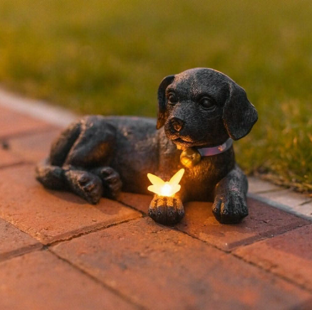 Puppy Standbeeld met Zonne-licht