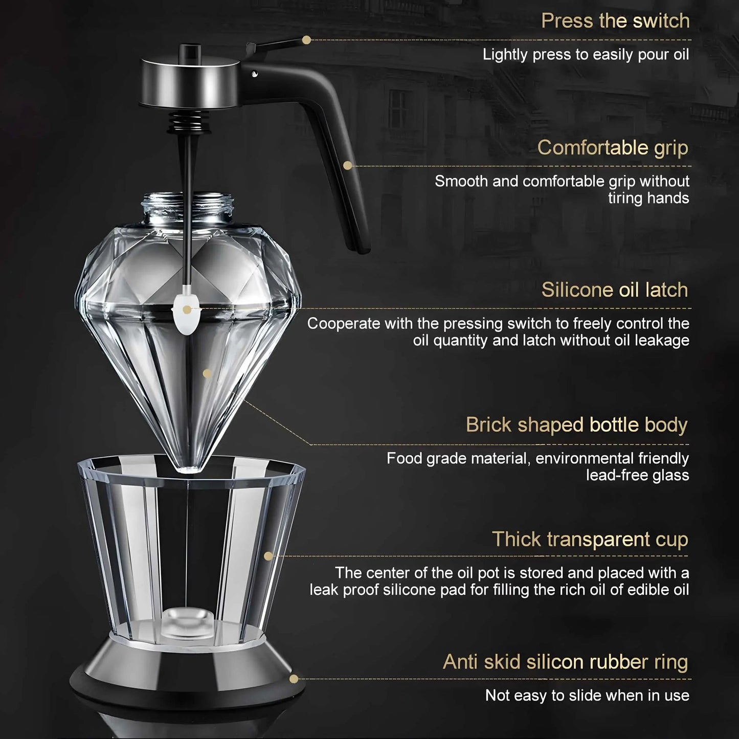 Multifunctionele Glazen Dispenser 200ml