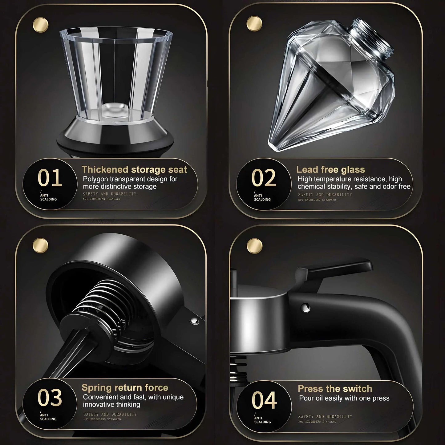 Multifunctionele Glazen Dispenser 200ml