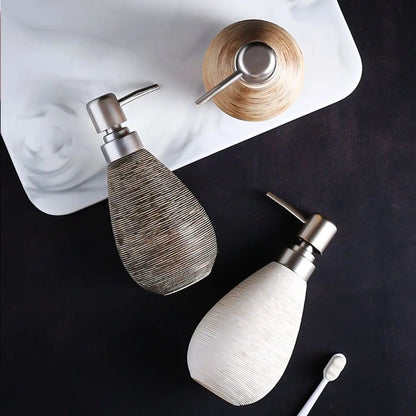 Kenji Keramische Lotion Dispenser – Japanse Retro Badkamer Zeepfles