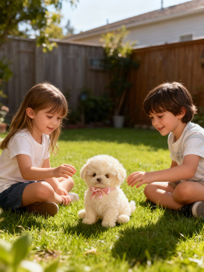 Interactieve Robot Puppy | Loopt, Blaft, Kwispelt | Pluche, Batterij-aangedreven Speelgoed