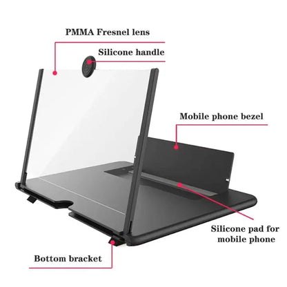 Opvouwbare Telefoon Scherm Vergrootglas – HD voor Video's