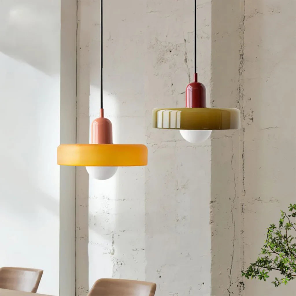Finan Morandi Glazen Schijf Orb Hanglamp
