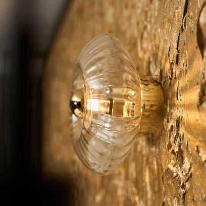 Grace - Wandlamp van gekleurd glas in art deco design