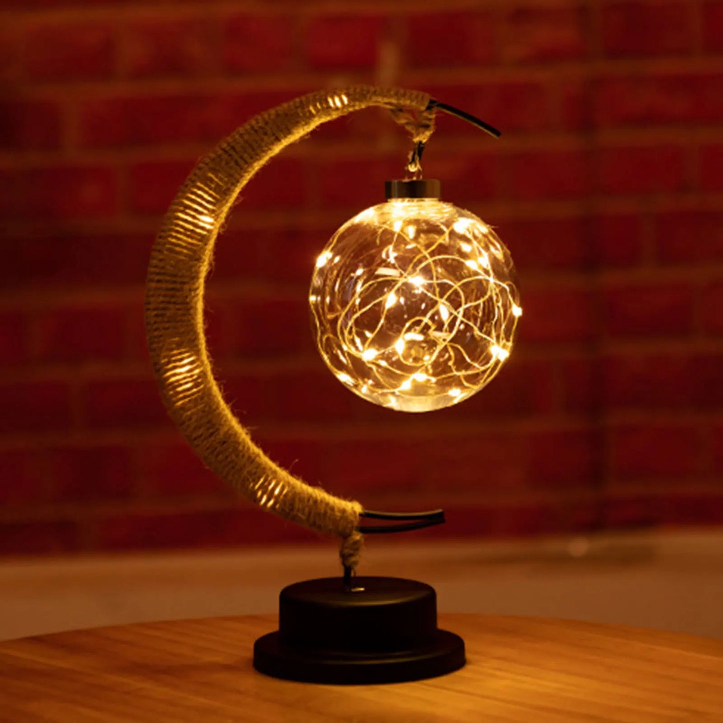Maanlamp Rotan Handgemaakt LED