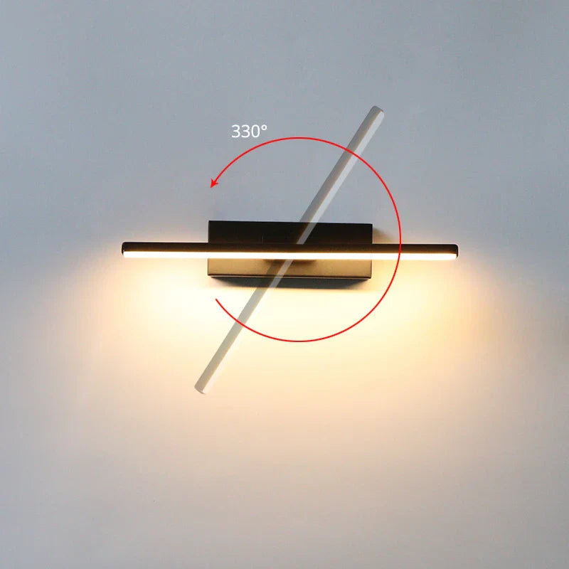 AuroLite Verstelbare LED-Wandlamp | 330° Draaibaar | Modern Design voor Slaapkamer & Woonkamer | Aluminium