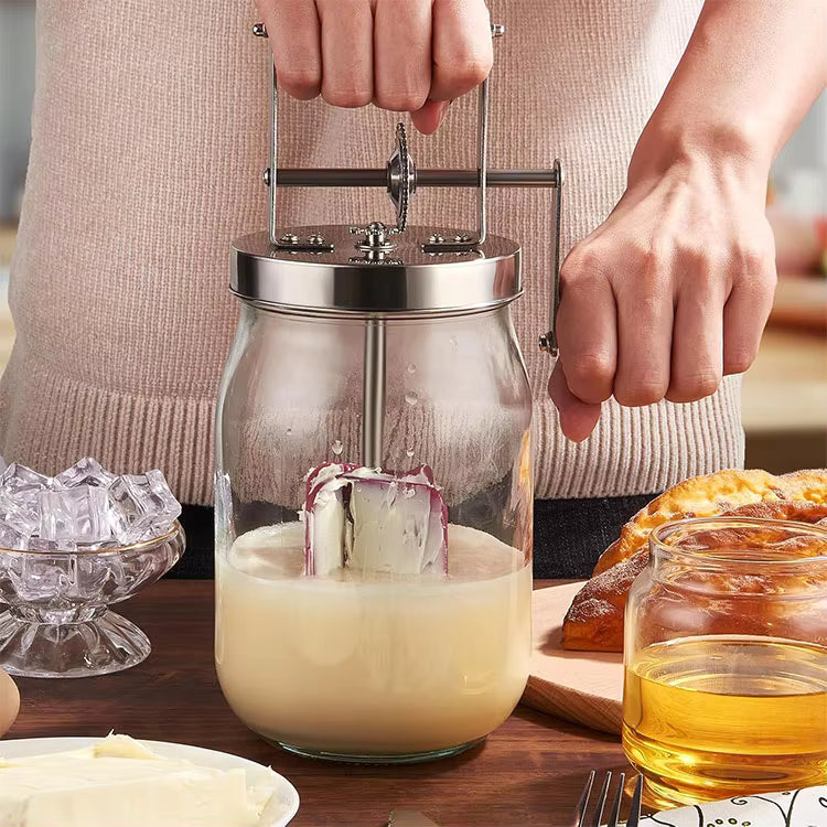 Ambachtelijke Mason Jar Boterchurner