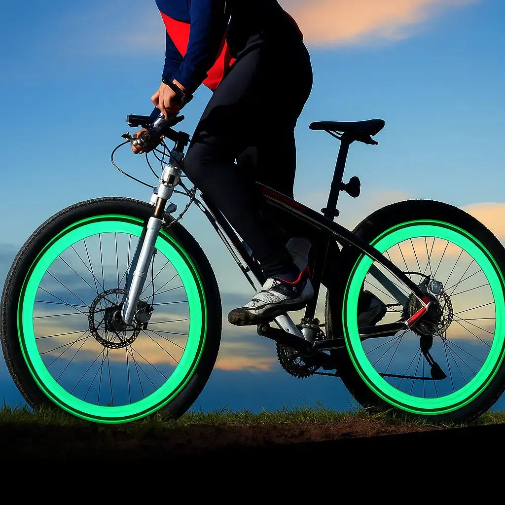 Hoogwaardige fietsventielverlichting met LED – Perfect voor nachtelijke ritten