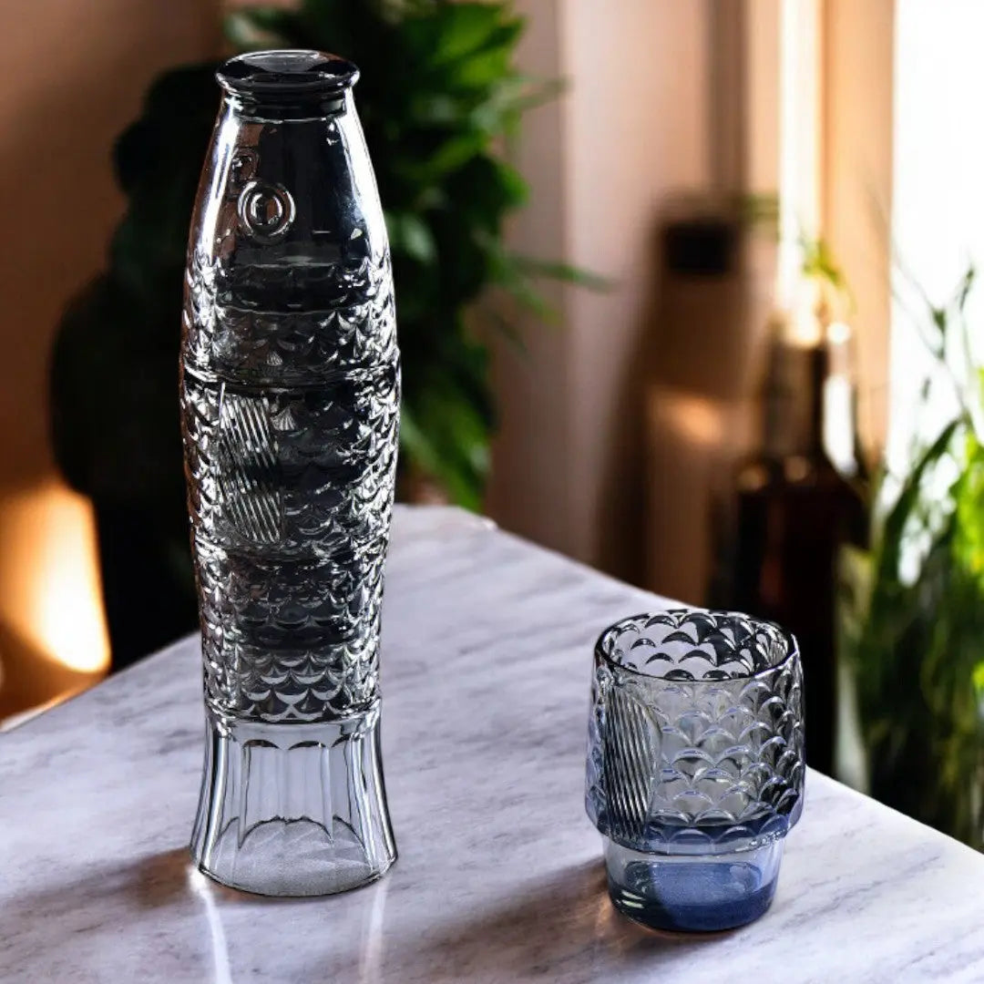 Koi Harmony Stapelbare Set van 4 Glazen Bekers