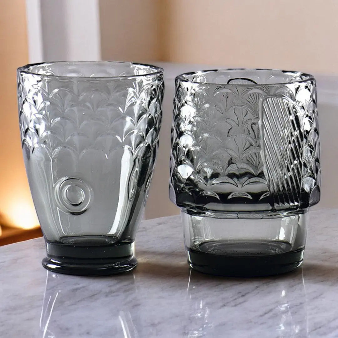 Koi Harmony Stapelbare Set van 4 Glazen Bekers