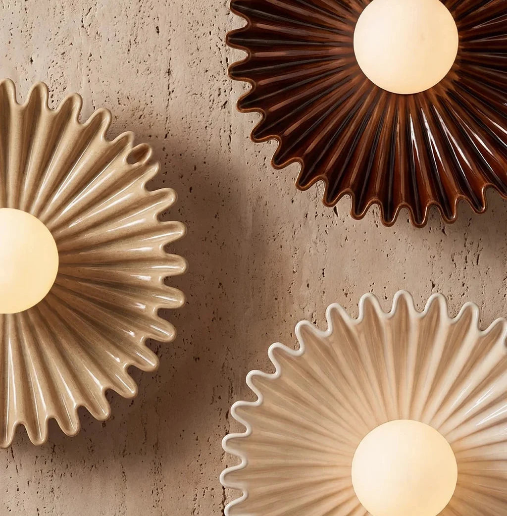 Marenys Modern Ceramic Flower Wall Light