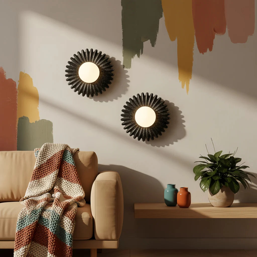 Marenys Modern Ceramic Flower Wall Light