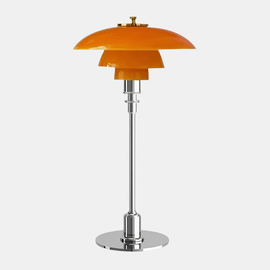 Design Tafellamp met Glazen Kap – Sfeervol Licht en Minimalistische Elegantie