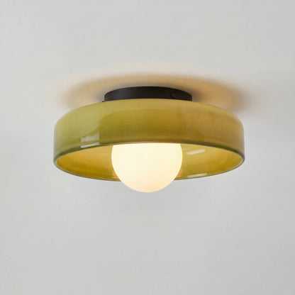 Morrow Glazen Schijf Plafondlamp/Wandlamp