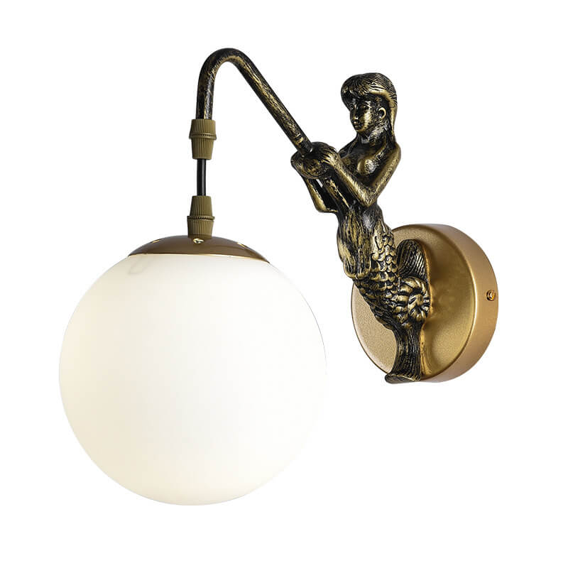 Vintage Rustieke Zeemeermin Orb