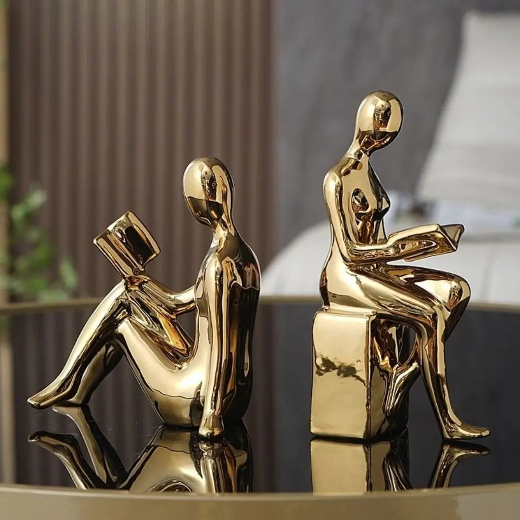 Lees- en Rustboeksteun Sculptuur Set