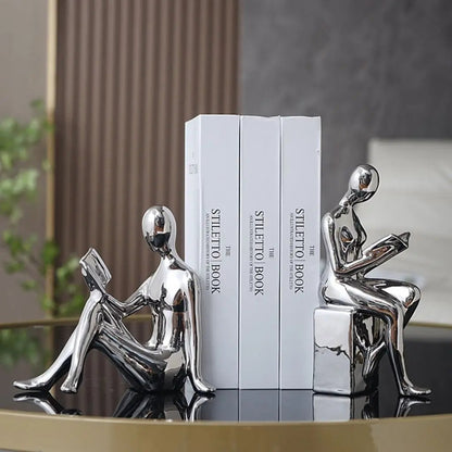 Lees- en Rustboeksteun Sculptuur Set
