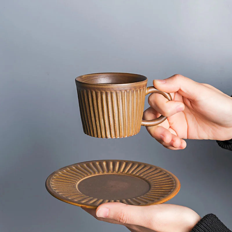 Ridgeway Artisan Keramische Koffiekop & Schotel Set