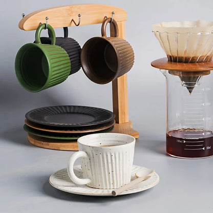 Ridgeway Artisan Keramische Koffiekop & Schotel Set