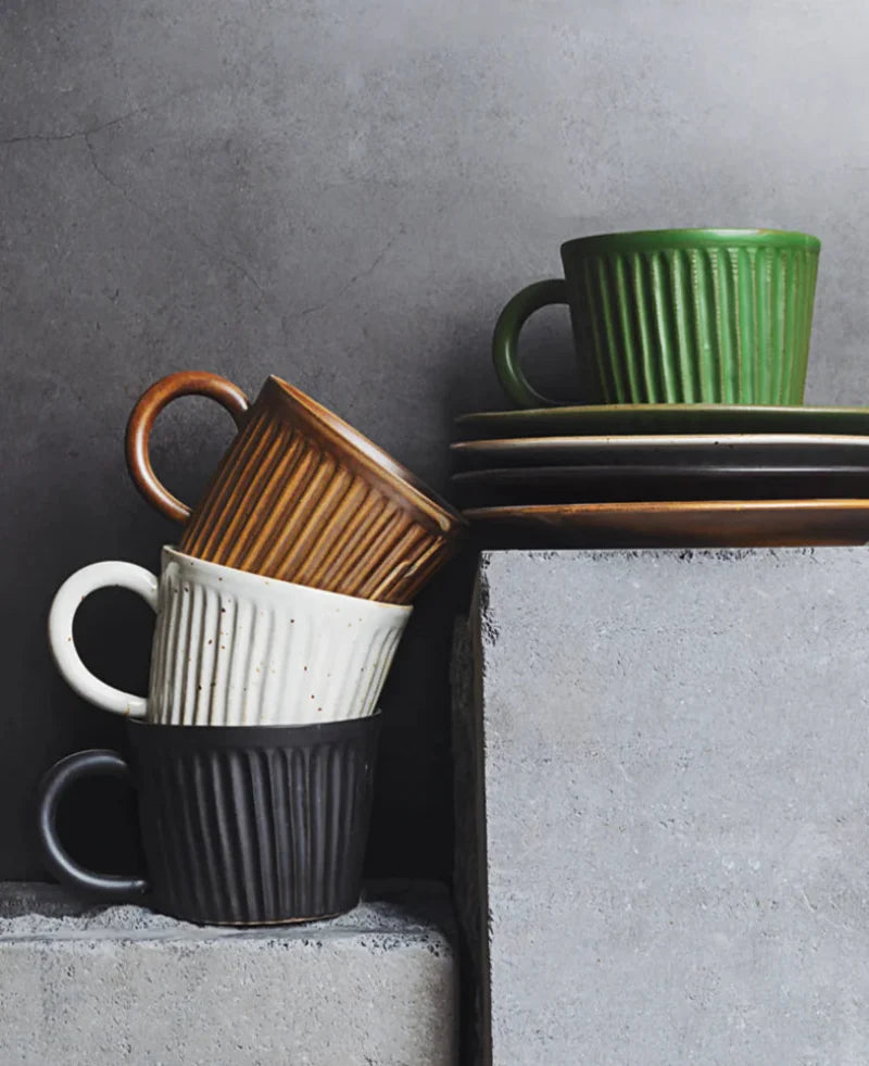 Ridgeway Artisan Keramische Koffiekop & Schotel Set