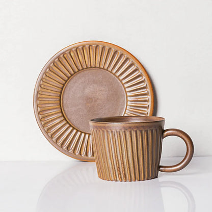 Ridgeway Artisan Keramische Koffiekop & Schotel Set