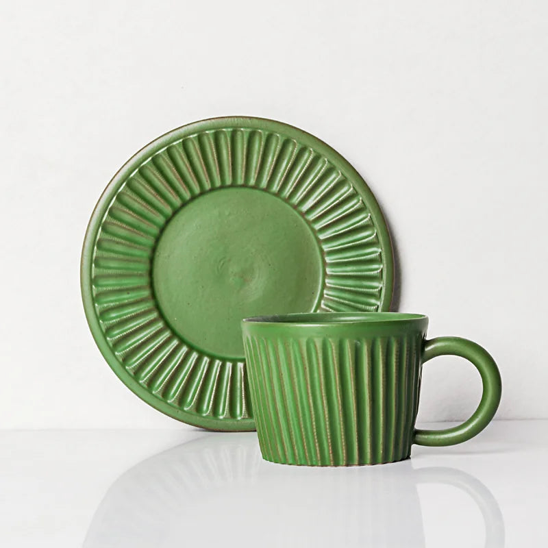 Ridgeway Artisan Keramische Koffiekop & Schotel Set