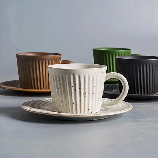 Ridgeway Artisan Keramische Koffiekop & Schotel Set