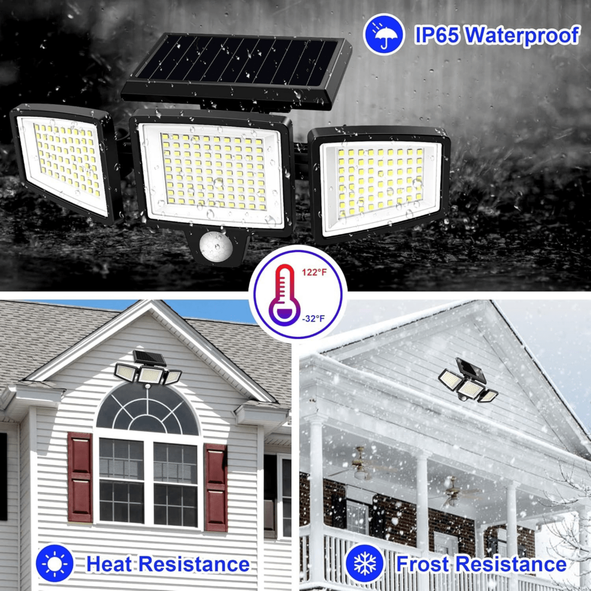 Lumora Zonne-energie Bewegingssensor Licht - 2500 Lumen Buiten Floodlight met Afstandsbediening